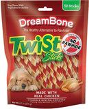 DreamBone Twist Sticks Rawhide-Free Dog Treats With Real Protein, 50 Count