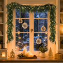 N&T NIETING 9FT Christmas Norfolk Pine Pre-Lit Garland with 70 LED Lights Real Touch Prelit Garland Christmas Greenery Garlands for Table Mantle Fireplace Stairs Indoor Outdoor Xmas Decorations — 6