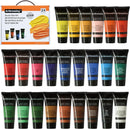 24 Colors Professional Acrylic Paint Set, Artist Paint Supplies — 1