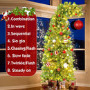 Seenelling 7.5 FT Lime Green Christmas Tree Prelit Whimsical Artificial — 5