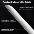 PAUDIN Bread Knife, 10 inch Serrated Knives, Bread Knife for Homemade Bread — 4