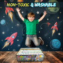 160 PCS Sidewalk Chalk for Kids –14 Colors, Non-Toxic Washable Jumbo Chalks — 5