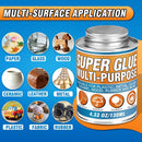 Super Glue with Brush (130ml) - All Purpose Strong Clear Adhesive, Waterproof Superglue Multi-Purpose Glue Gel for… — 5