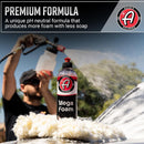 Adam’s Mega Foam Car Wash Soap (Gallon) – pH Neutral, Ultra Concentrated for Foam Cannon, Foaming Spray Gun, or Bucket – Safe for Wax, Sealants & Ceramic Coating – High Suds Car Cleaner — 4
