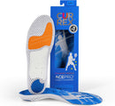 CURREX AcePro, Arch Support Insoles for Tennis, Volleyball, Racquetball, Net Sports, Increase Performance & Agility, Court Based Sports Inserts for Men & Women (High Arch, Large) - High Arch - Blue — 1