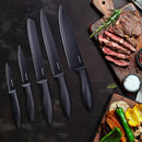 RAXCO Knife Set,10-Piece Stainless Steel Kitchen Knife Set with Block,Black — 6