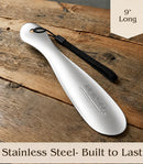FALKON 9" Metal Shoe Horn | Silver — 4