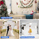 EMART Backdrop Stand 10x7FT Adjustable Back Drop Stand for Party Photoshoot | Black — 6