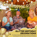 Fulmoon Older Wiser Hotter Banner Birthday sign, Champaign Gold — 4