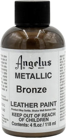 Angelus Metallic Leather Paint, 4 oz., Bronze — 1