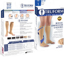 Truform 20-30 mmHg Compression Stockings for Men and Women, Knee High Length, Open Toe | Gray | 2X-Large (1 Pair) | Microfiber Knit — 3