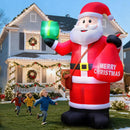 14 FT Christmas Inflatables Santa Claus Outdoor Decoration, Giant Santa Inflatable with Gift Bag, Blow Up Yard Decor with Built-in LED Lights for Xmas Lawn Garden Home Holiday Party — 6