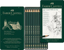 Faber-Castell 9000 Graphite Sketch Pencil Sets Art 8B - 2H set of 12 | 12 Count (Pack of 1) — 2