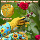 DLY Garden Gloves for Women,Gardening Gloves,Gardening Gift for Lady,Blue,M