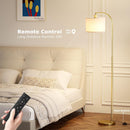 Ambimall Arc Floor Lamp with Remote and Stepless Dimmable Bulb, Colors Temperature & Brightness Adjustable, Gold… — 1
