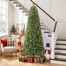 SHareconn 6ft Prelit Pencil Hinged Christmas Tree with Multi-Color Lights — 7