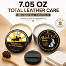 Feilove Saddle Soap & Mink Oil Leather Cleaner & Conditioner Kit, 6-Piece — 2