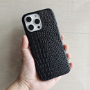 Compatible with iPhone 16 Pro Max Case for Women, Crocodile Synthetic Patent Leather Cover, Classic Fashion for iPhone16 Pro Max 2024 6.9 Inch - Black — 8