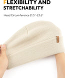 3 Pack Beanie for Men Women, Winter Double Layer Warm Hat Skull Cap - Camouflage 1+beige+brown — 1
