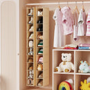 MAX Houser 10-Shelf Hanging Shoe Shelf Organizer for Closet Beige — 7