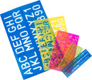 Mr. Pen Letters and Numbers Alphabet Templates, Letter Stencils, Pack of 5 | 14 9 1_inches — 8
