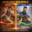 SOLEMAX Charcoal Orthotic Insoles for Men Women – Plantar Fasciitis Arch Support, Heavy Duty 250+ lbs, Odor & Sweat Control Shoe Inserts, Activated Charcoal Technology, Shock Absorbing Cushioning — 6