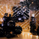 RUBFAC Balloons Black Balloon Arch for Black Birthday Decorations 154pcs — 6
