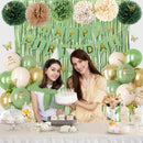 Sage Green Birthday Decorations for Women Men with Butterfly Sticker — 6