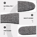 5 Pairs Wool Felt Insoles Winter Boots Insole Warm Breathable Cushion Inserts for Men and Women Size 40 — 5