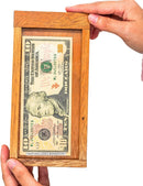 BSIRI ATM Wooden Money Puzzle Box for Cash Gift Card Holder Fun Trick Box — 4