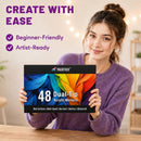 Pagather Acrylic Paint Markers, 48 Colors Dual Tip Fine & Brush Pens Set | Multicolor — 8