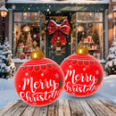 2PCS 24 Inch PVC Inflatable Decorations Balls Christmas Ornaments Christmas blow up yard decorations for outdoor indoor decor Inflatable Ornaments Hangable Balls Xmas Gifts — 8
