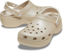 Crocs Women's Classic Platform Glitter Clog – Champagne — 6