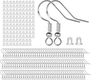 925 Sterling Silver Earring Hooks 120 PCS/60 Pairs, Ear Wires Fish Hooks — 1