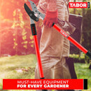 TABOR TOOLS GG12A Anvil Lopper with Compound Action, 30 Inch Tree Trimmer & Branch Cutter, Heavy Duty Tree Pruner with 2 Inch Cut Capacity, Chops Thick Dry Branches with Ease | GG12A 30 Inch Anvil Lopper with lever — 3