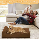 Orthopedic Dog Beds for Large Dogs, 7" Memory Foam Dog Beds with Waterproof…
