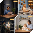 LED Desk Lamp for Home Office with Base, Dimmable Eye Care Architect Desk Light, Adjustable Swing Arm Dual-Light… — 6