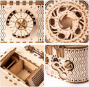 ROBOTIME 3D Wooden Puzzles for Adults, Treasure Box 3D Puzzle Mechanical Ring Box, Gift Choice Hobbies for Brain Teasers Enthusiasts — 5