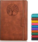 Biuwory Leather Journal Notebook,256 Thick Lined Pages,Hardcover 5.7"×8.3" | Brown | Lined-256 Pages (5.7"×8.3") — 1