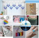 PH PandaHall 2160pcs 6mm Crystal Acrylic Beads Bicone Bracelet Bead Faceted Beads 24 Colors Rainbow Loose Craft Bead… — 8