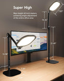 LitONES Tall LED Desk Lamps Home Office, Edge-Lit Eye-Care, 50 Light Modes — 6