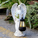 VChymm Solar Angel Outdoor Garden Decor Statues – 13.2 inches Solar Outdoor…