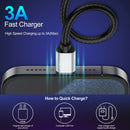 USB Type C Cable 10ft, [2 Pack] USB A 2.0 to USB-C 10 ft Type C Fast Charger Extra Long Durable TPE USBC to USBA Cord for iPhone 17/16/15 Pro Plus Pro Max Samsung Galaxy A10/A20/A51/S10/S9 Plus/Note 9 3