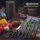 Knife Set, Brewin Kitchen Knife Set, Knives Set for Kitchen, Universal Knife Block, Utility Knife Block Set, New… — 2