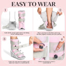 Medibot Medical Grade Fracture Boot - Adjustable Walking Cast for Foot & Ankle Injuries Secure Support for Broken Foot or Severe Sprain,Women's Medium,Grey & Light Pink,Fits women's Shoe Size 7-10'' — 6
