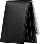 Chelmon Slim Wallet for Men ID Window with RFID Blocking Front Pocket Minimalist Bifold Bussiness Card Holder Gift for Men — 1
