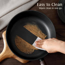 SENSARTE 9.5" Non Stick Frying Pans Skillet with Lid, PFOA/PFOS Free