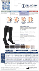 Truform 20-30 mmHg Compression Stockings for Men and Women, Knee High Length, Closed Toe | Black | 4X-Large (1 Pair) | Microfiber Knit — 8