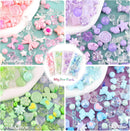 210-270PCS Assorted Acrylic Bead Charms,Cute Beads for Bracelet 4 Colors A — 4