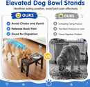 XIAZ Elevated Dog Bowls Large Breed Raised Dogs Bowl Stand Large/Medium Sized…